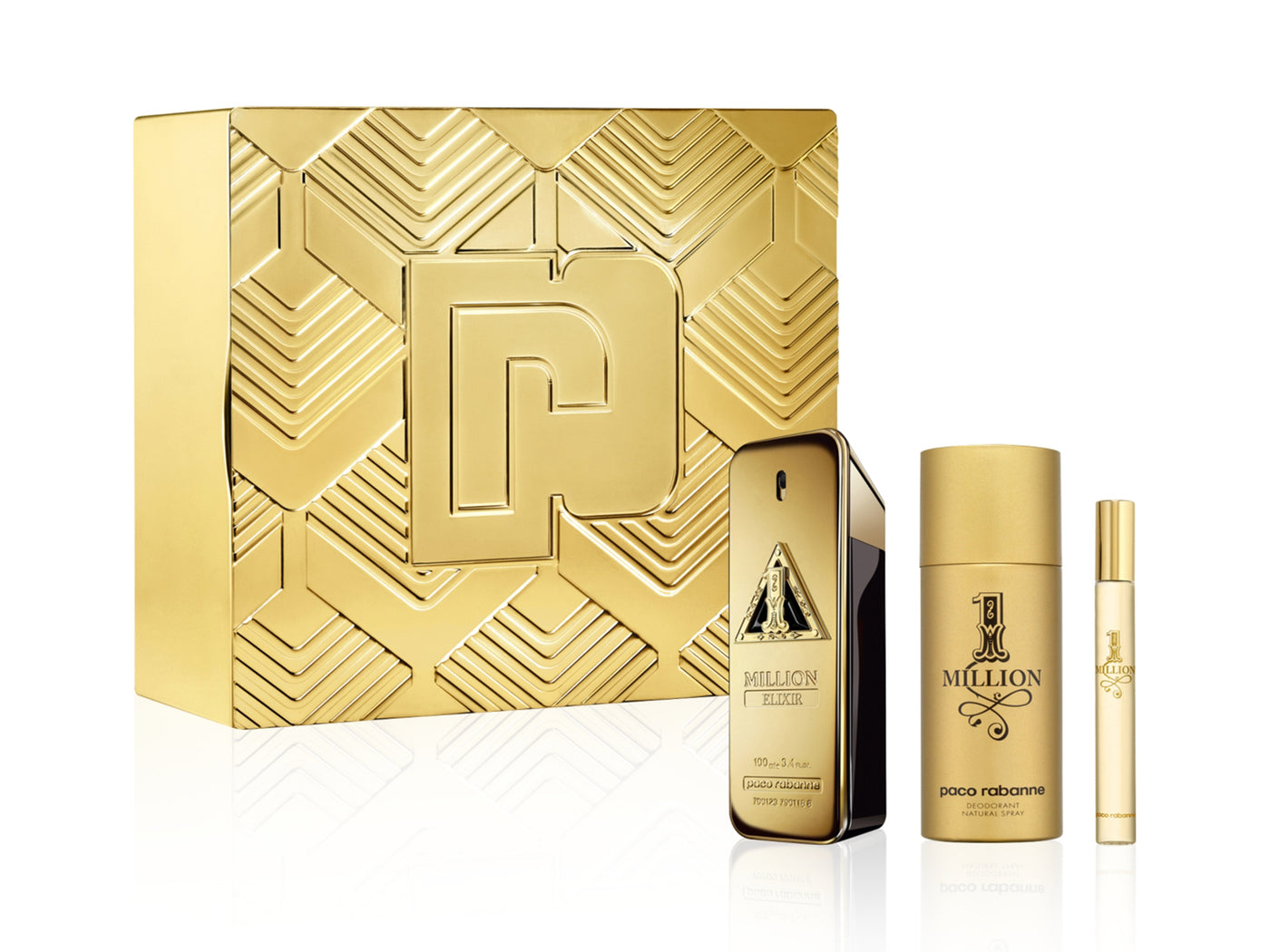 PACO 1 MILLION GOLDEN OUD INTENSE MEN 3S SET(PARFUM 100ML+EDT 10ML+DEO 150ML)