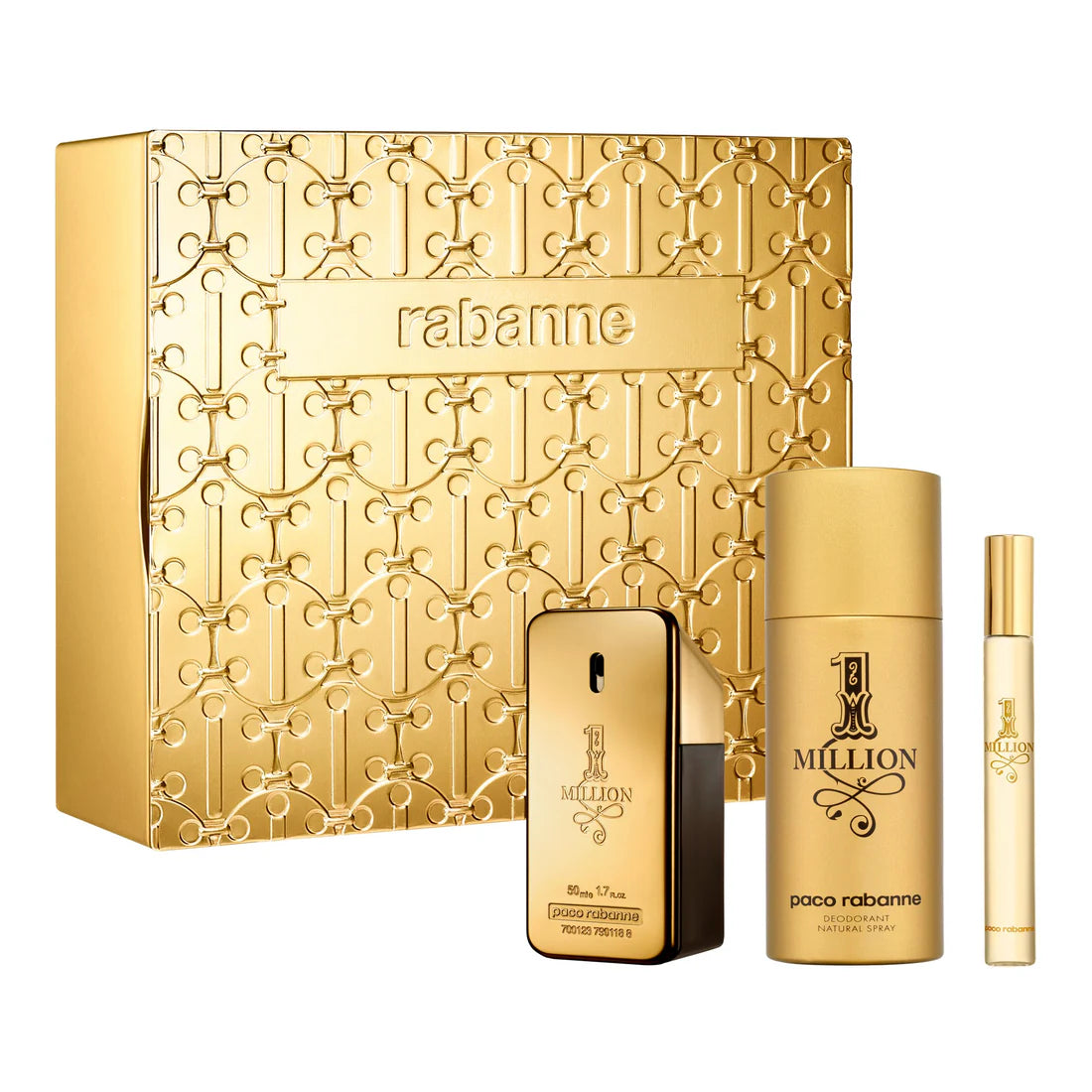 PACO 1 MILLION MEN 3S SET (EDT 100ML+DEO 150ML+10ML SPRAY)