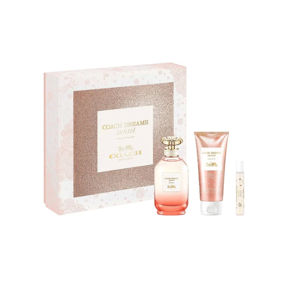 COACH DREAMS SUNSET 3S SET (EDP 90ML +B/L 100ML+EDP 7.5 ML)
