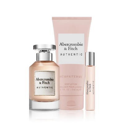 ABERCROMBIE & FITCH AUTHENTIC GIFT SET FOR WOMEN