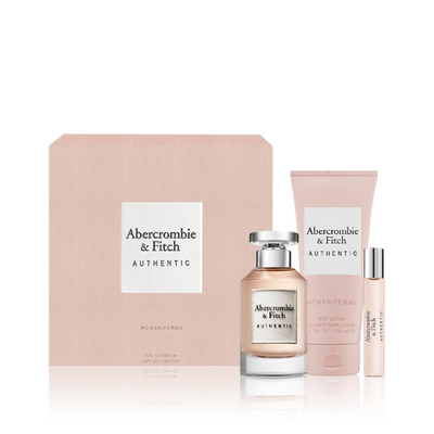 ABERCROMBIE & FITCH AUTHENTIC GIFT SET FOR WOMEN