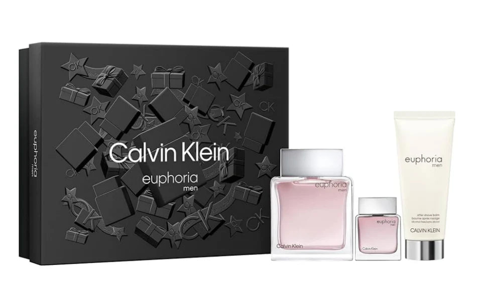 CK EUPHORIA MEN 3S SET (EDT 100ML+EDT 15ML+100ML A/SHAVE )