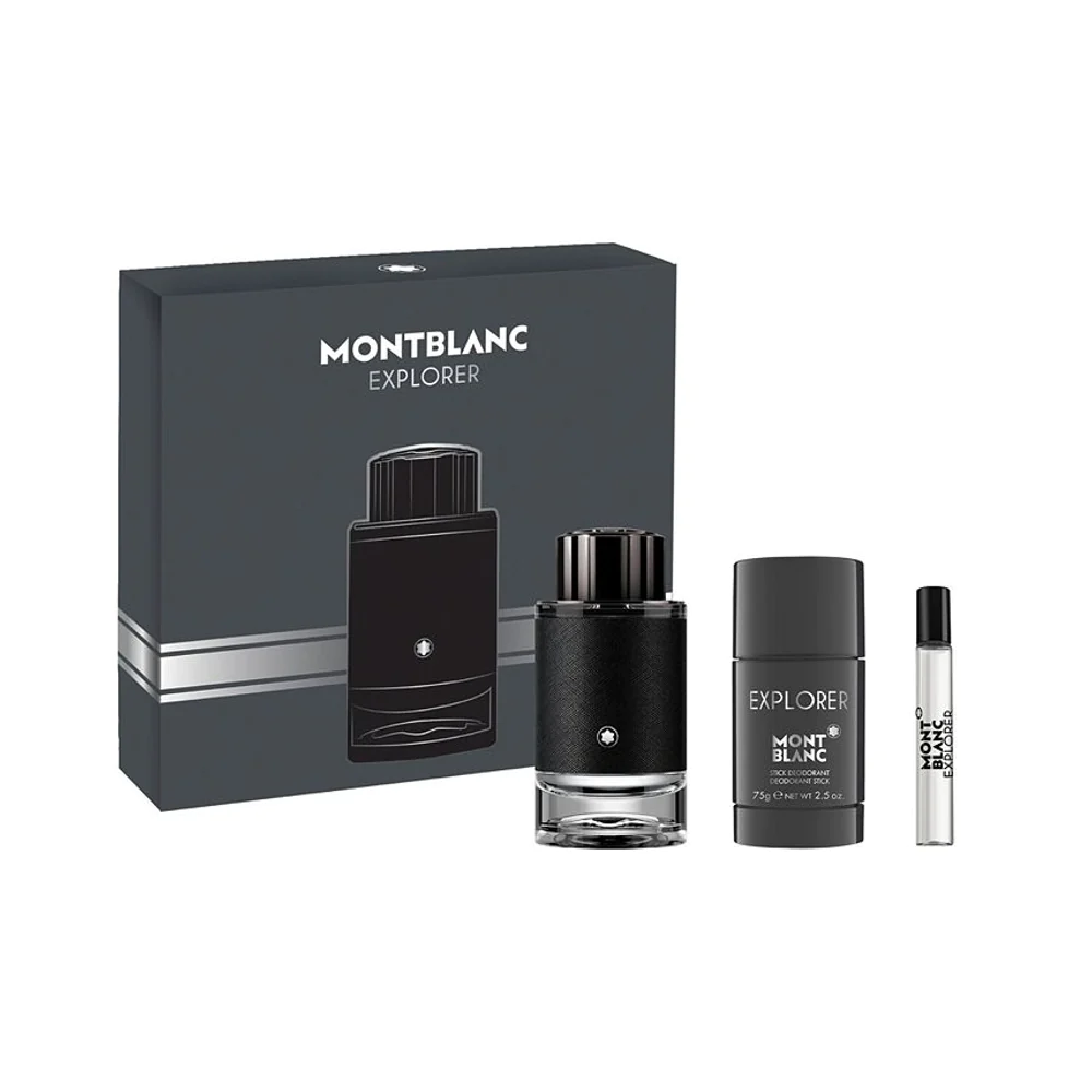 MONT BLANC EXPLORER MEN 100ML+7.5ML+DEO STICK 75GM TRAVEL PACK