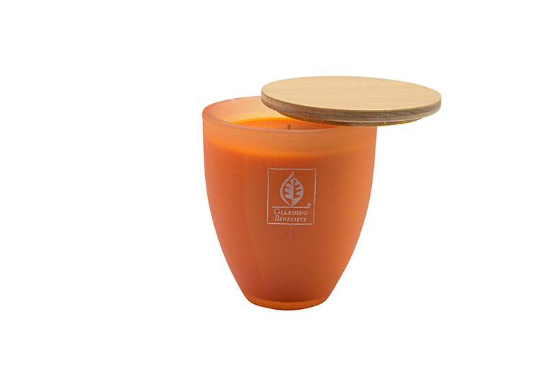 SCENTED CANDLE IN PRECIOUS GLASS WITH LID - BLACK VIOLET