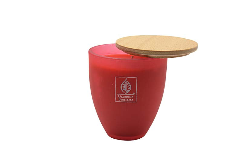 SCENTED CANDLE IN PRECIOUS GLASS WITH LID - IRIS