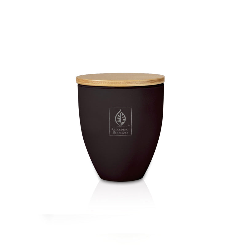 SCENTED CANDLE IN PRECIOUS GLASS WITH LID - SANDALO E MIRRA