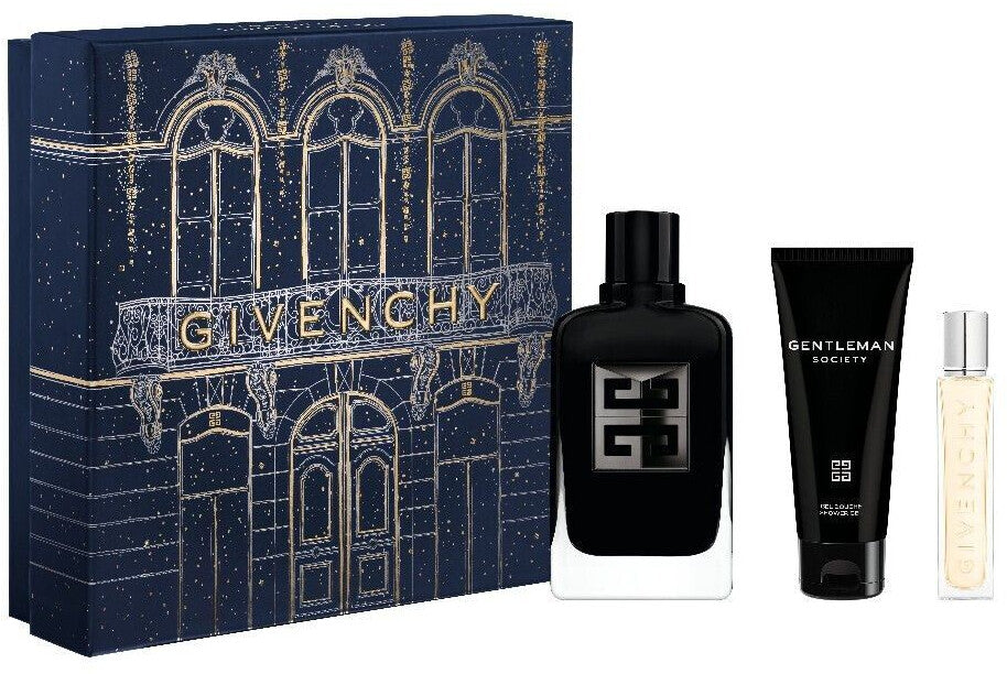 GIVENCHY GENTLEMAN SOCIETY 3S SET(100ML EDP+ 75ML S/G+12.5ML SPRAY)